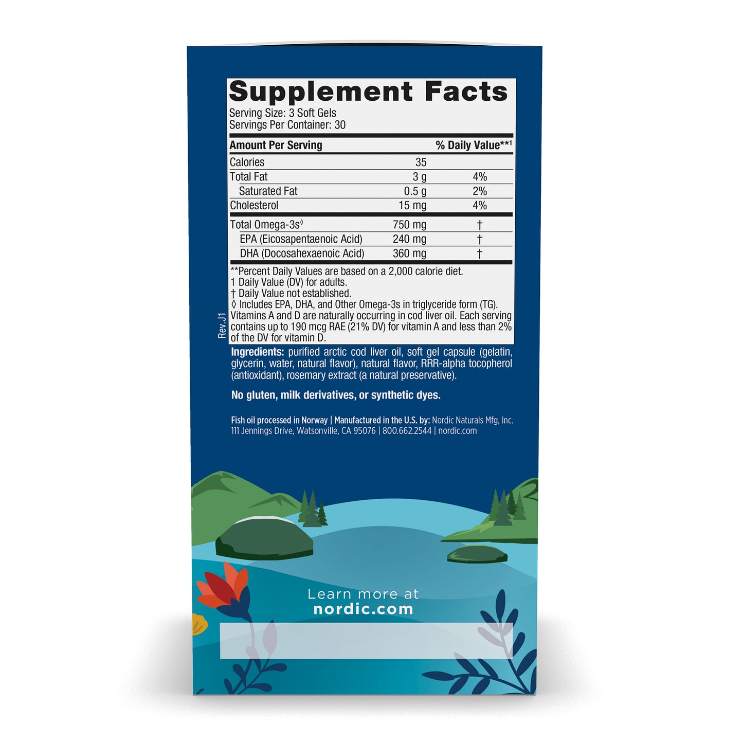 Arctic Cod Liver Oil, 1060mg Lemon - 237 ml.