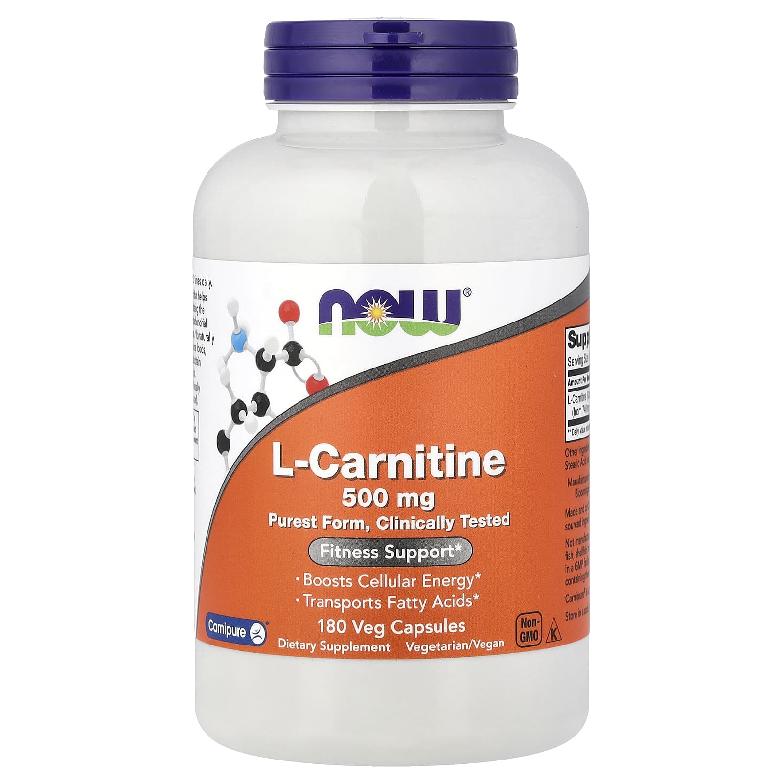 L-Carnitine, 500mg - 180 vcaps