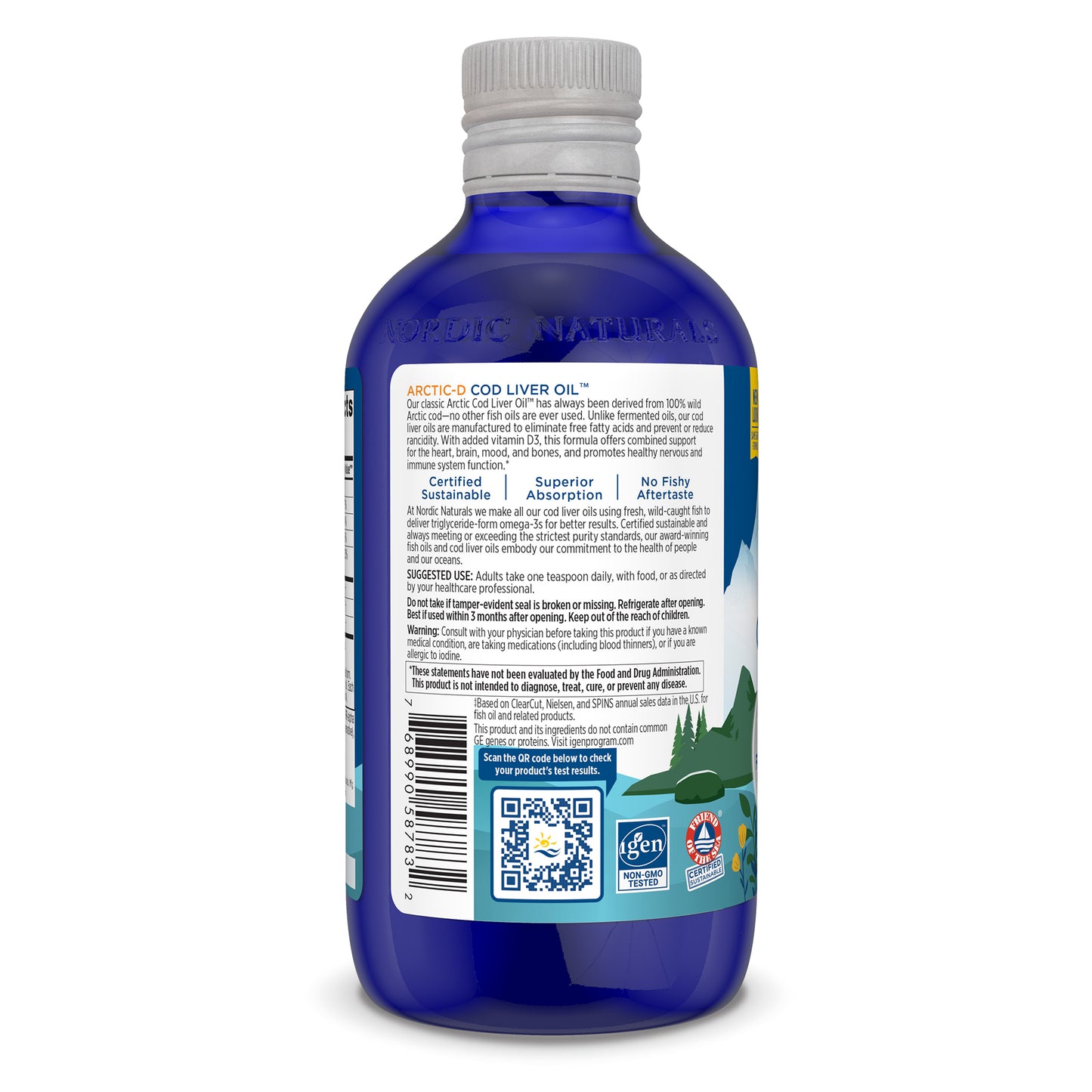 Arctic-D Cod Liver Oil, Lemon - 237 ml.