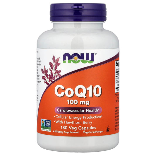 CoQ10 with Hawthorn Berry, 100mg - 180 vcaps