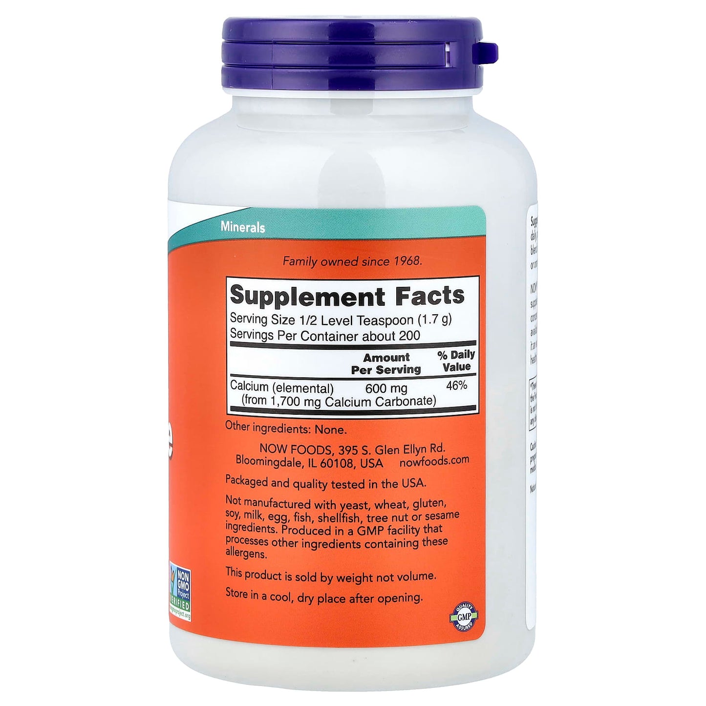 Calcium Carbonate, Pure Powder - 340g