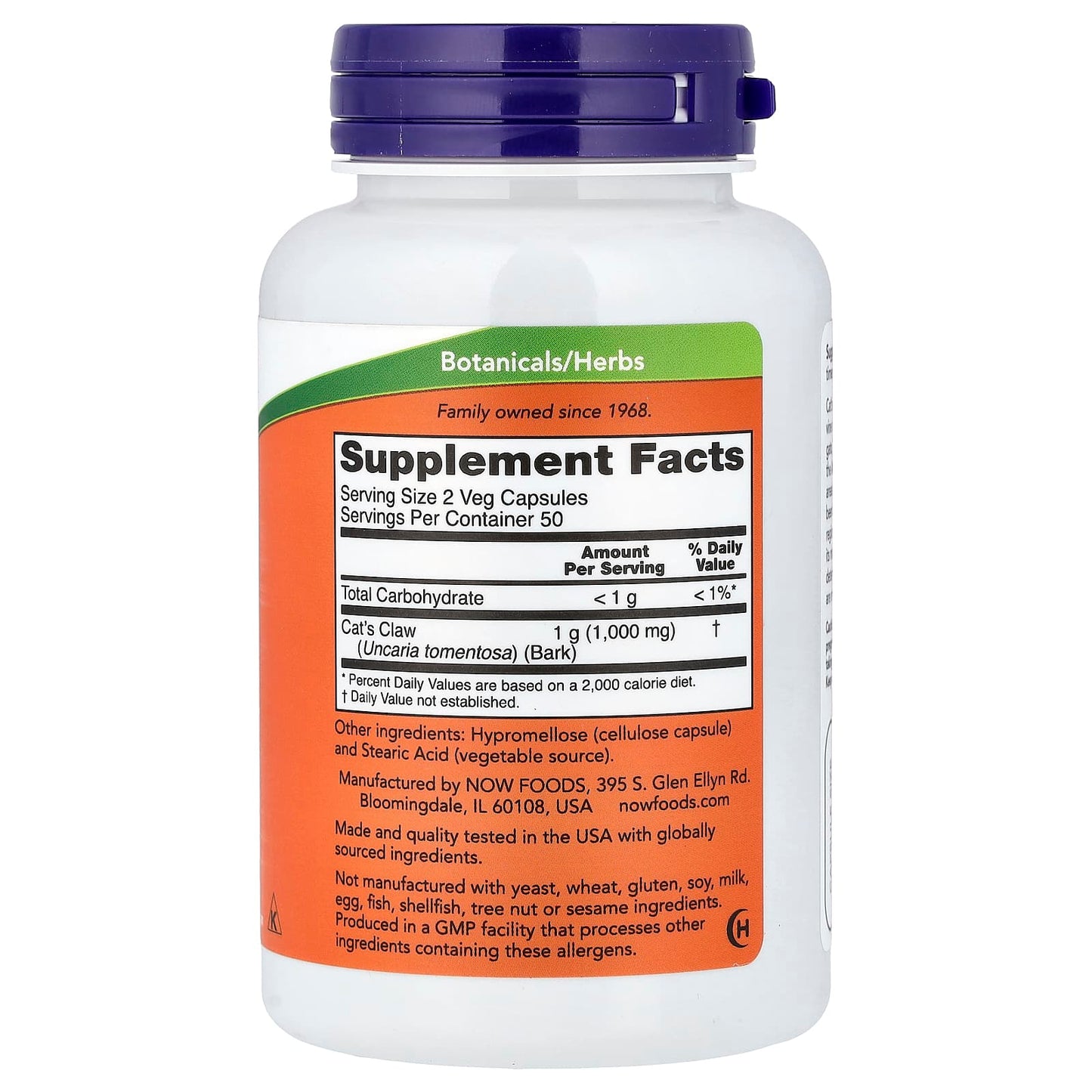 Cat's Claw, 500mg - 100 vcaps