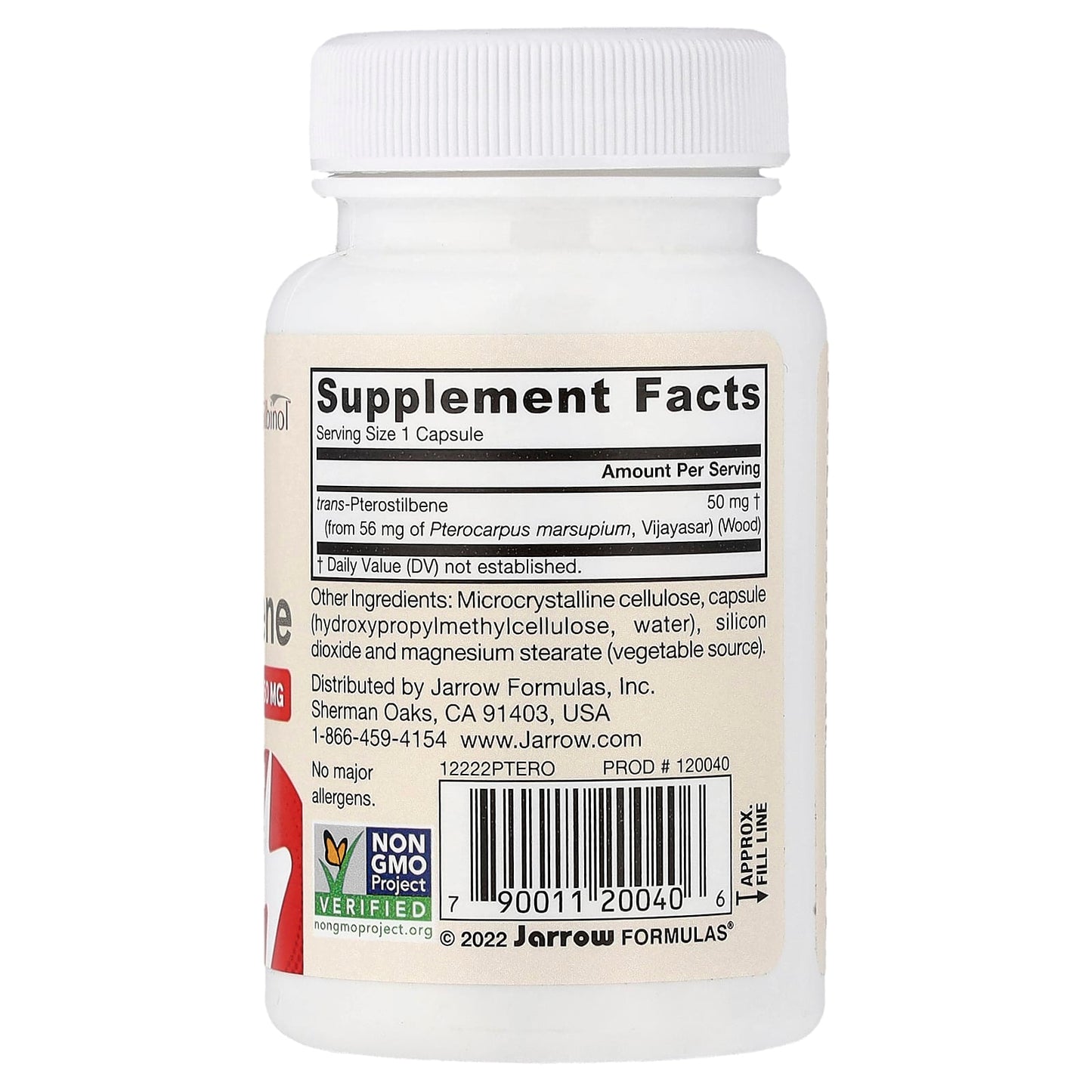 trans-Pterostilbene, 50mg - 60 vcaps