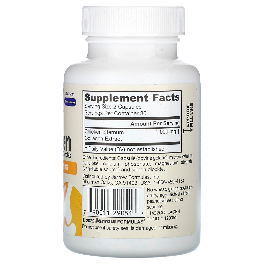 Jarrow Formulas Type II Collagen Complex, 1000mg - 60 caps - image 3