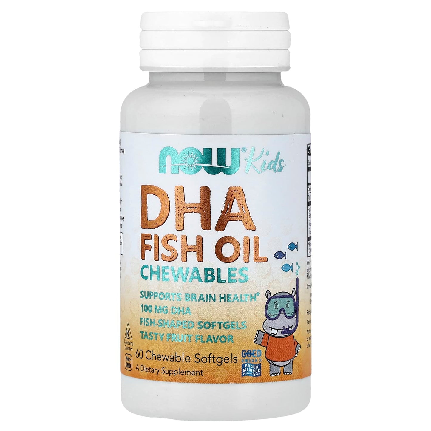 DHA Kids Fish Oil Chewables, 100mg - 60 softgels