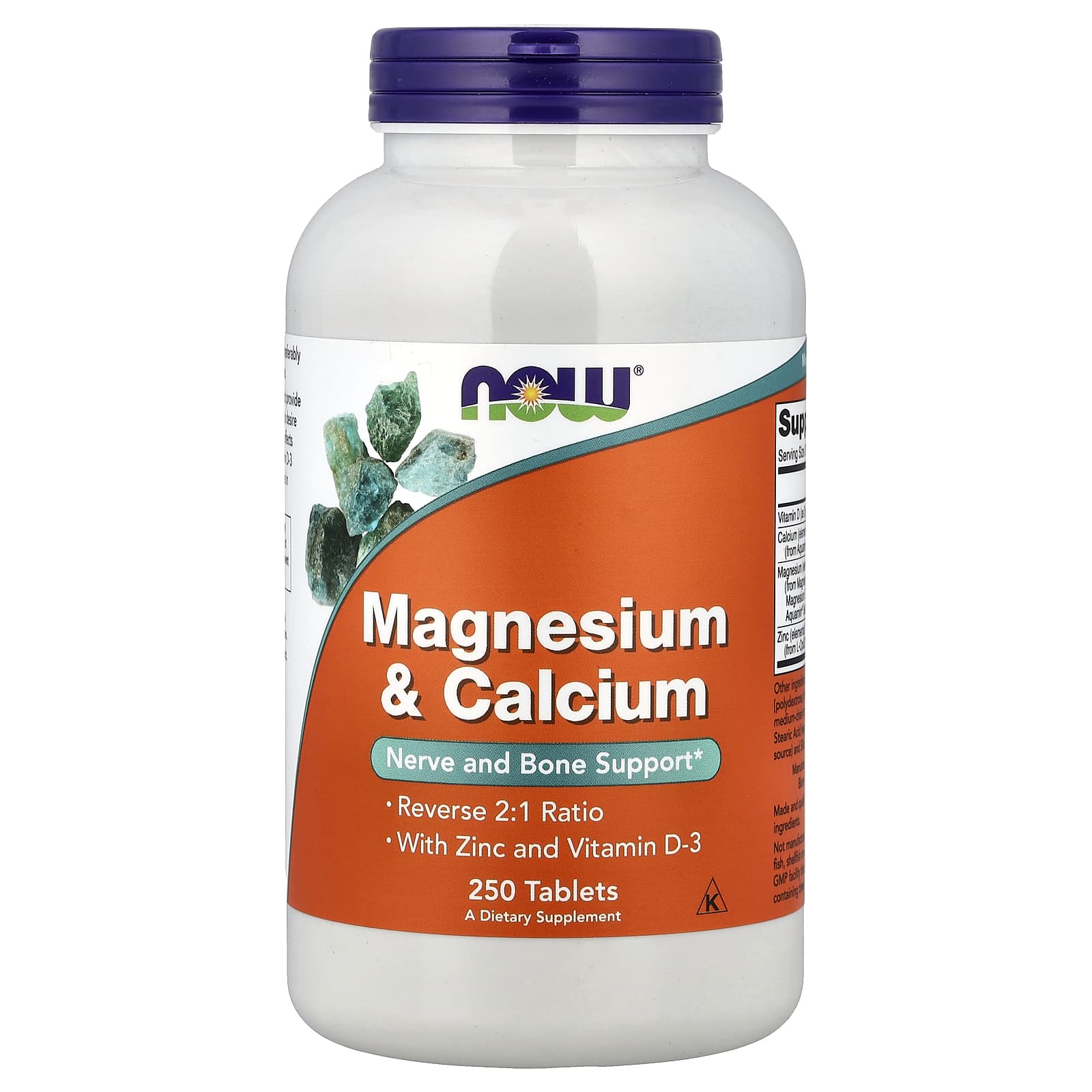 Magnesium & Calcium with Zinc and Vitamin D3 - 250 tablets