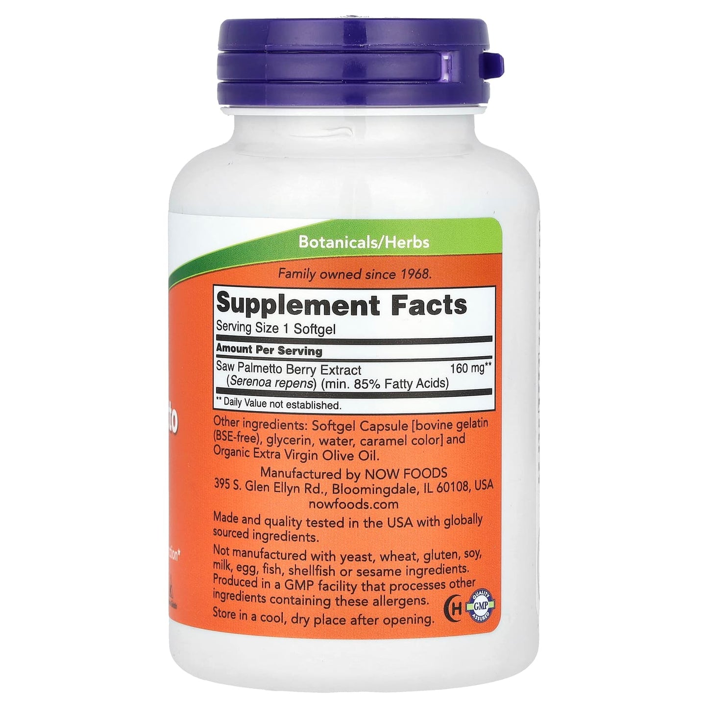 Saw Palmetto Extract, 160mg - 240 softgels