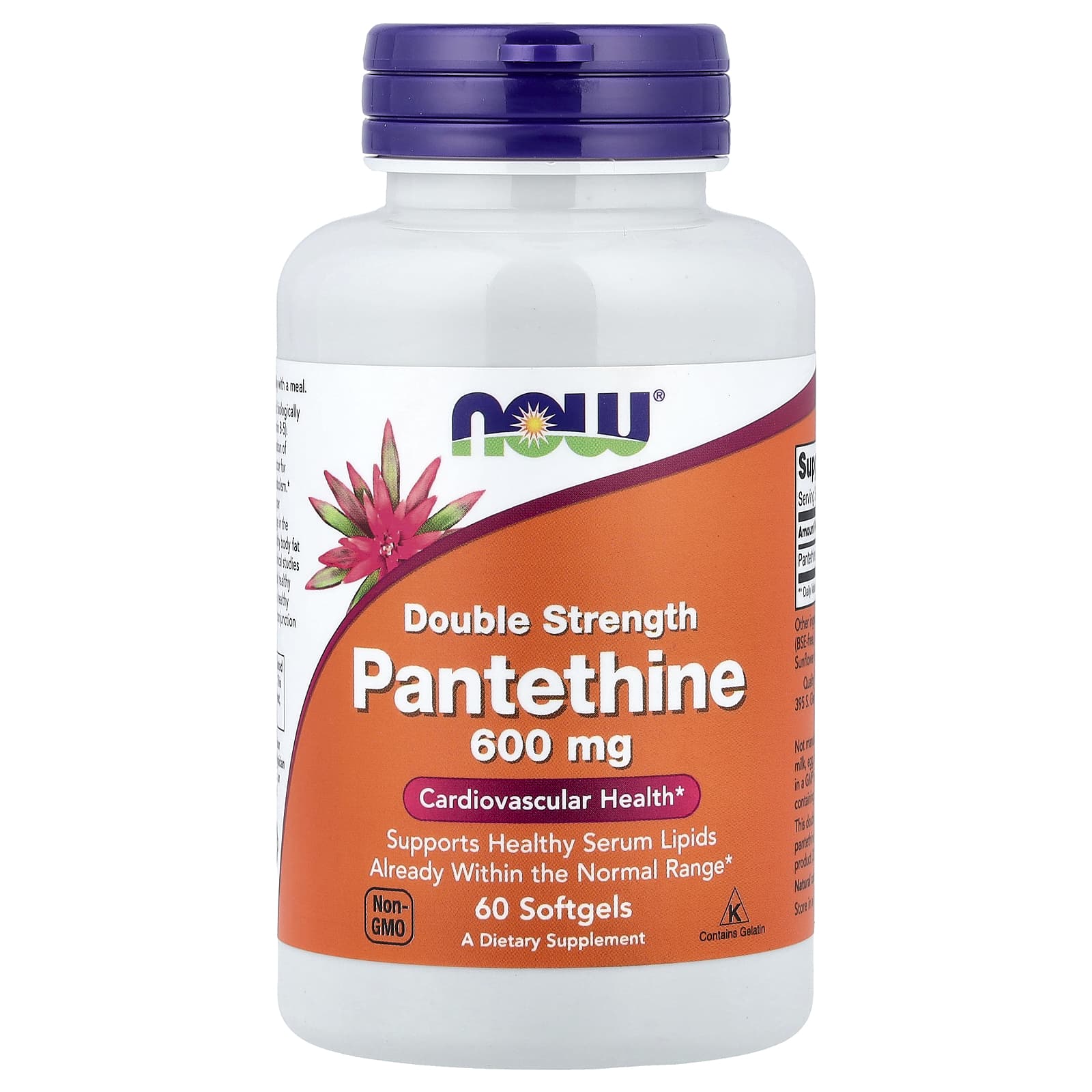Pantethine, 600mg Double Strength - 60 softgels