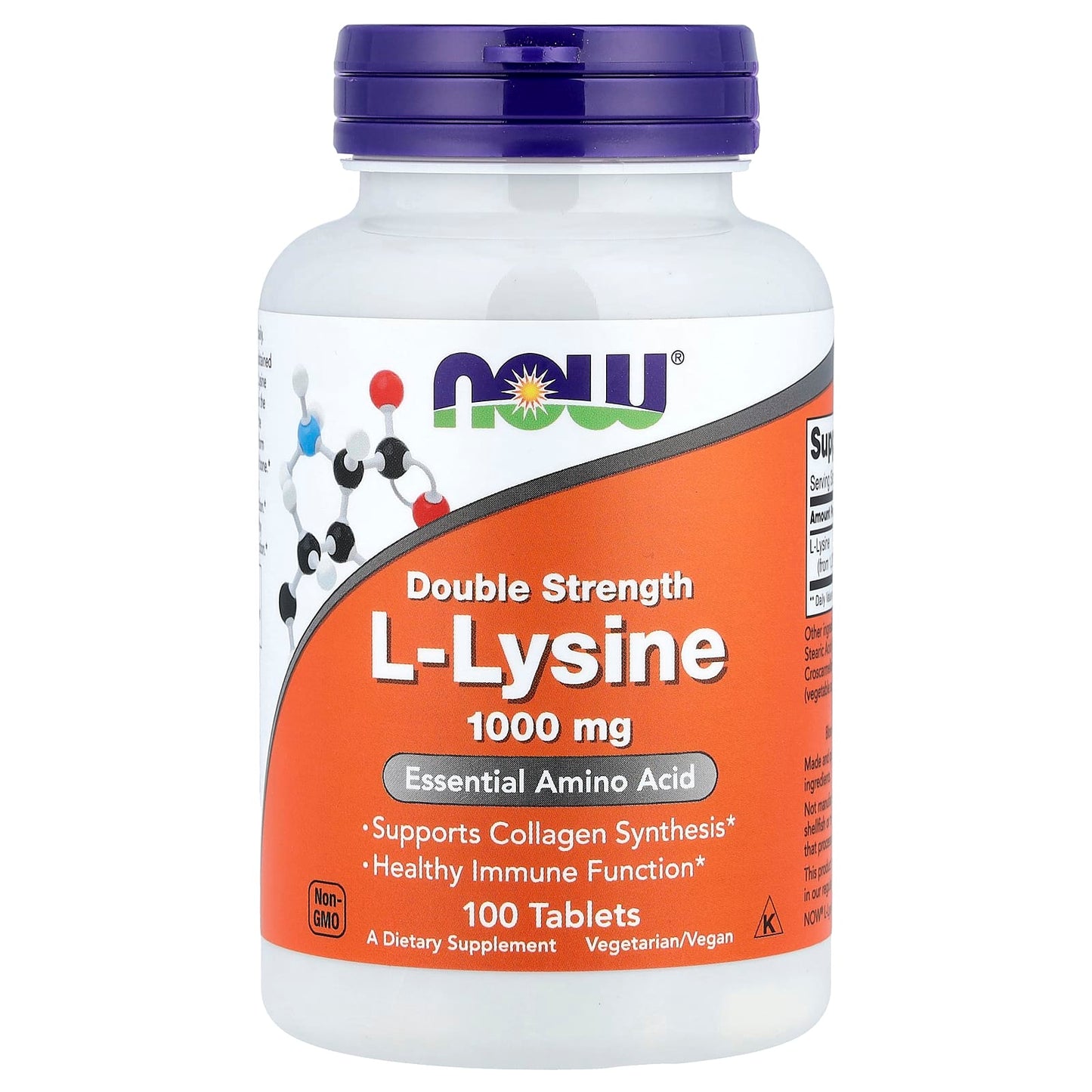 L-Lysine, 1000mg - 100 tabs