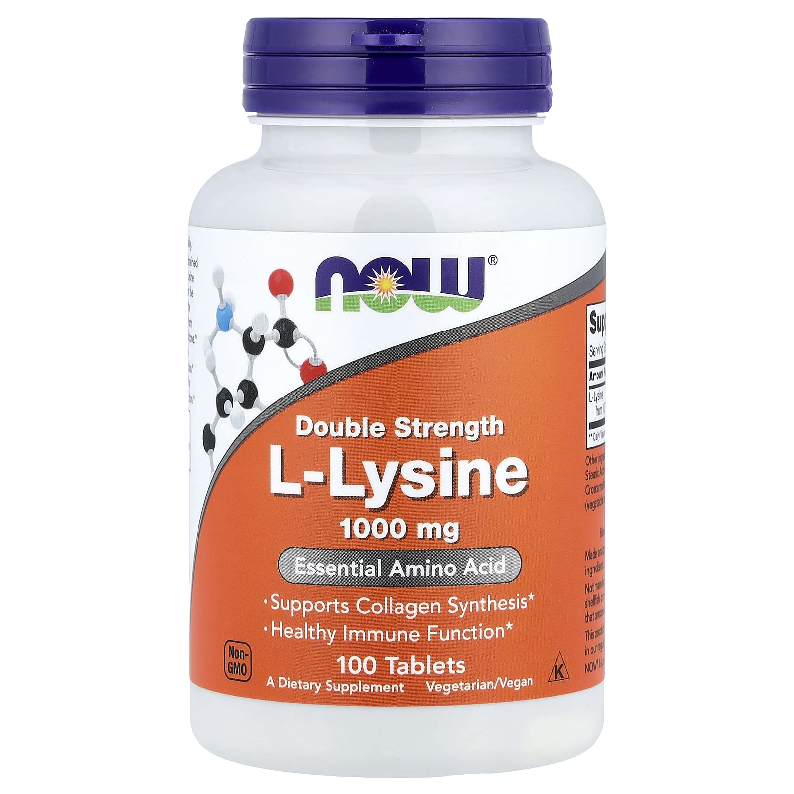 L-Lysine, 1000mg - 100 tabs