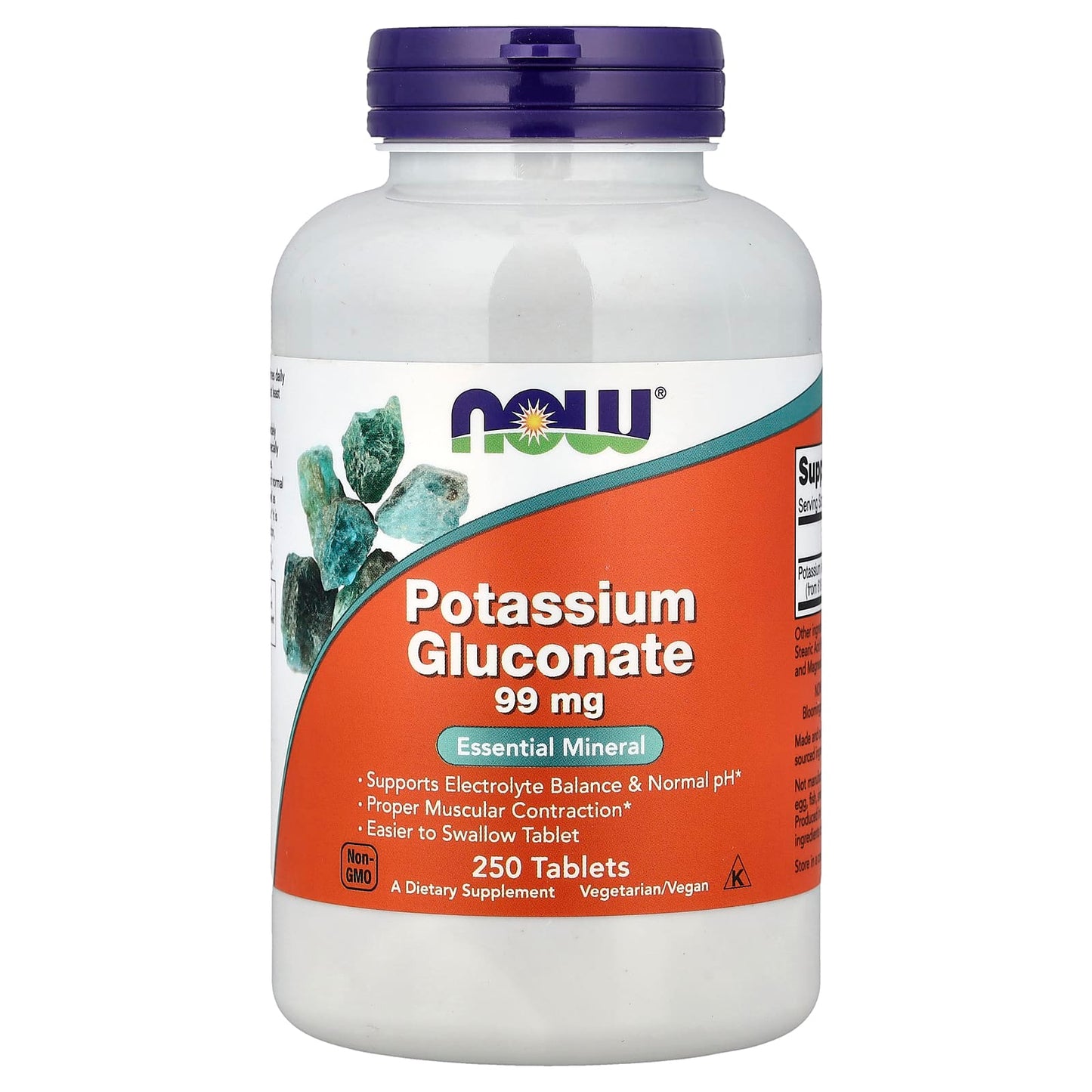 Potassium Gluconate, 99mg - 250 tablets