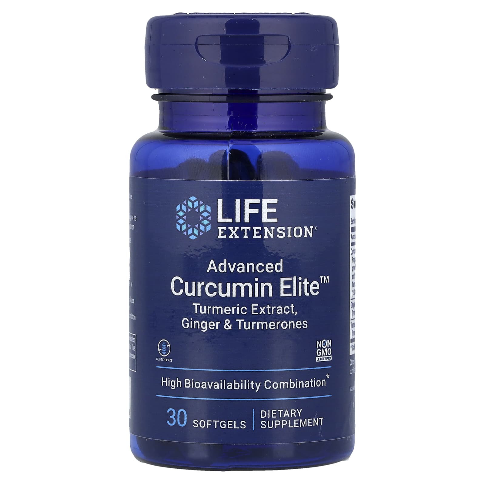 Advanced Curcumin Elite Turmeric Extract, Ginger & Turmerones - 30 softgels