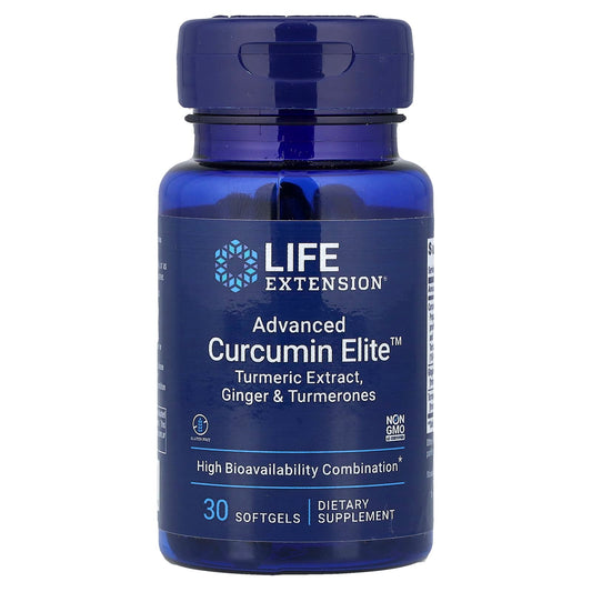 Advanced Curcumin Elite Turmeric Extract, Ginger & Turmerones - 30 softgels