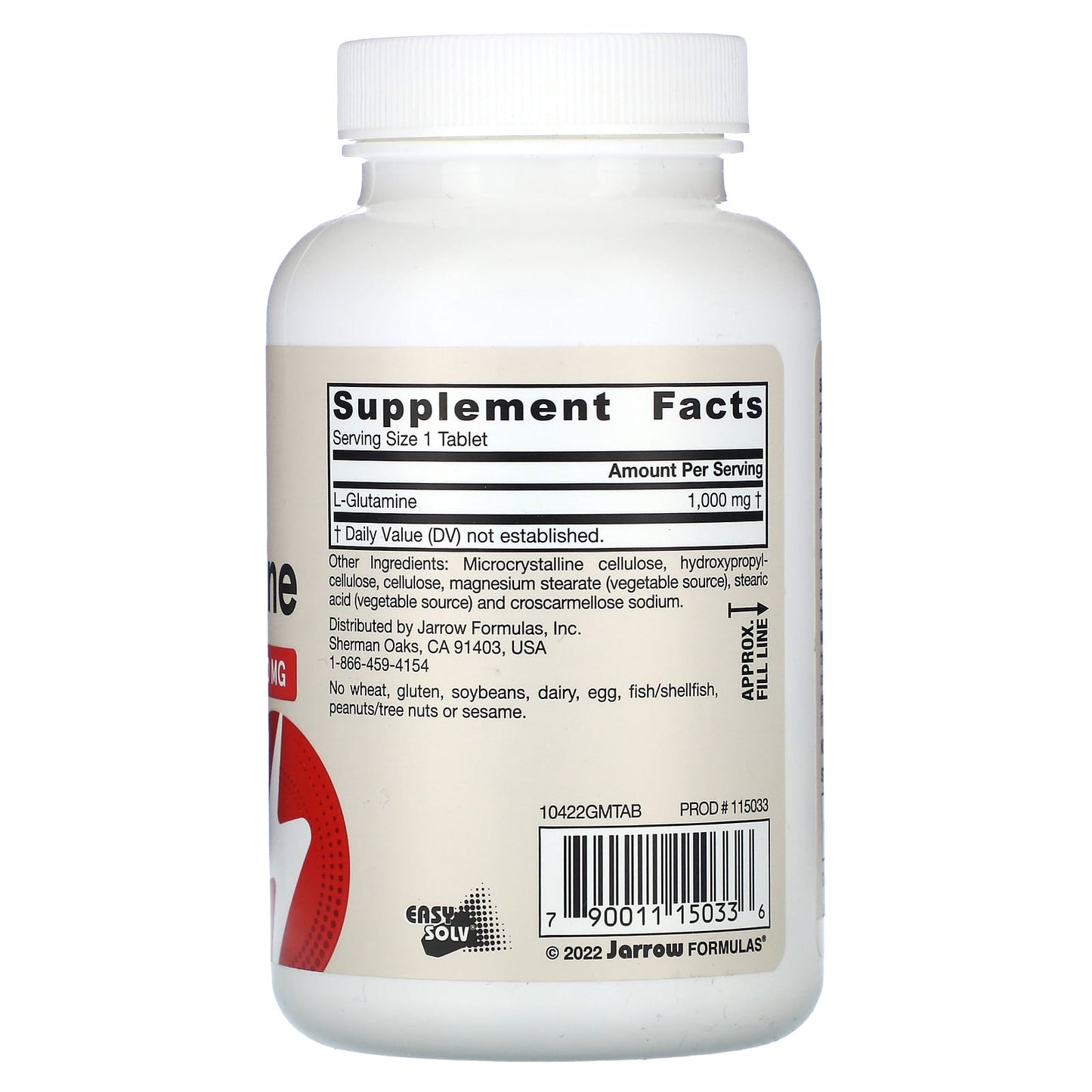 L-Glutamine, 1000mg - 100 tabs
