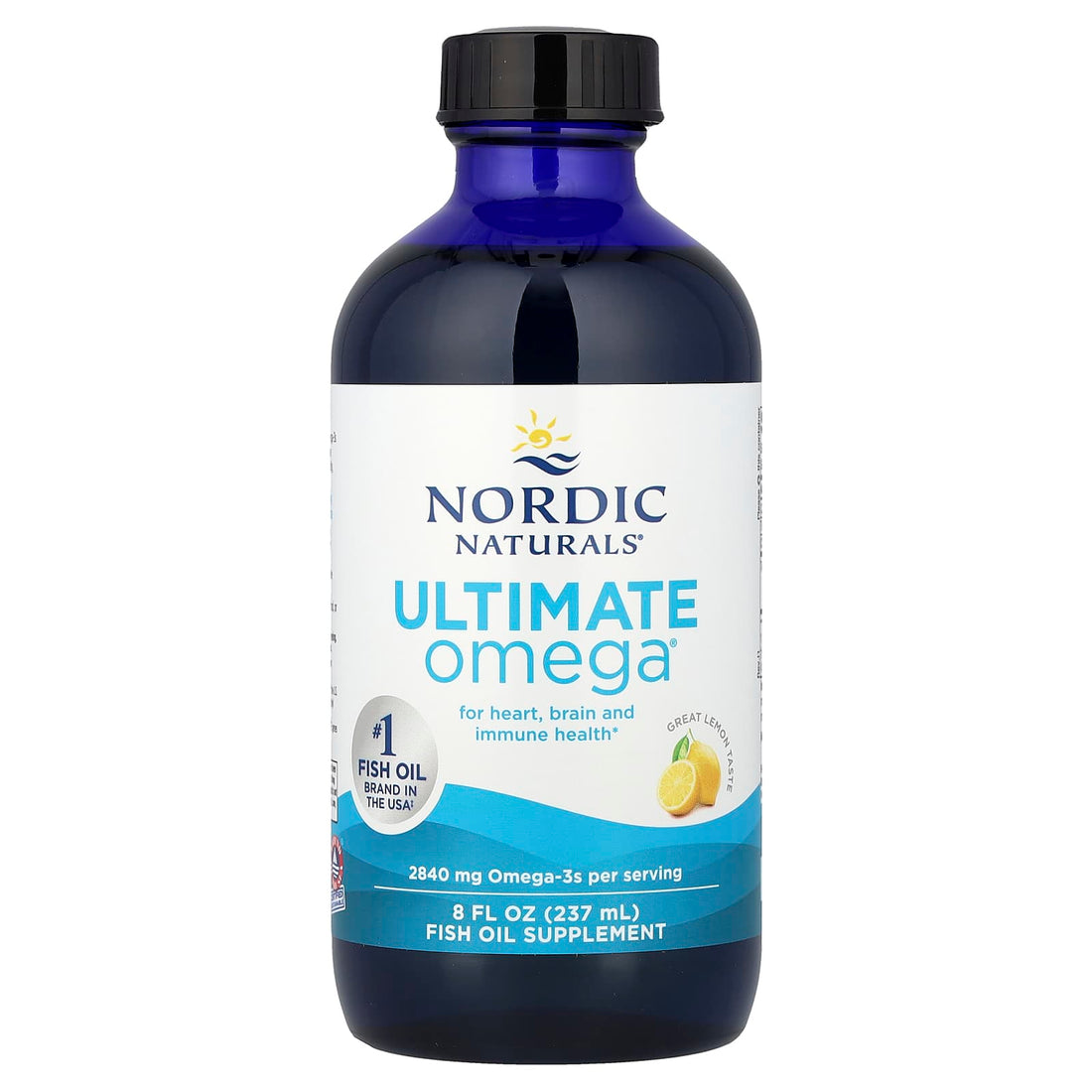 Nordic Naturals Ultimate Omega, 2840mg Lemon - 237 ml