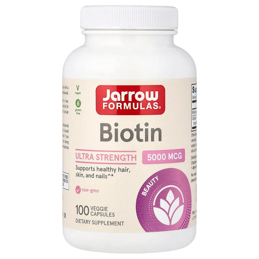 Biotin, 5000mcg - 100 vcaps