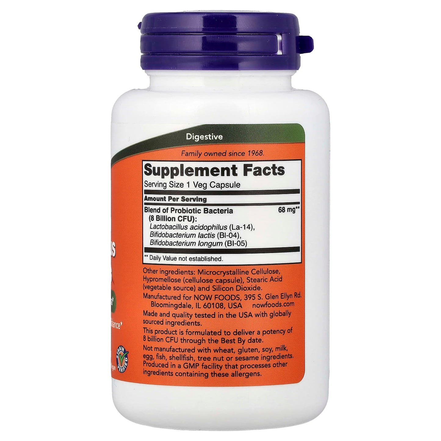 8 Billion Acidophilus & Bifidus - 60 vcaps