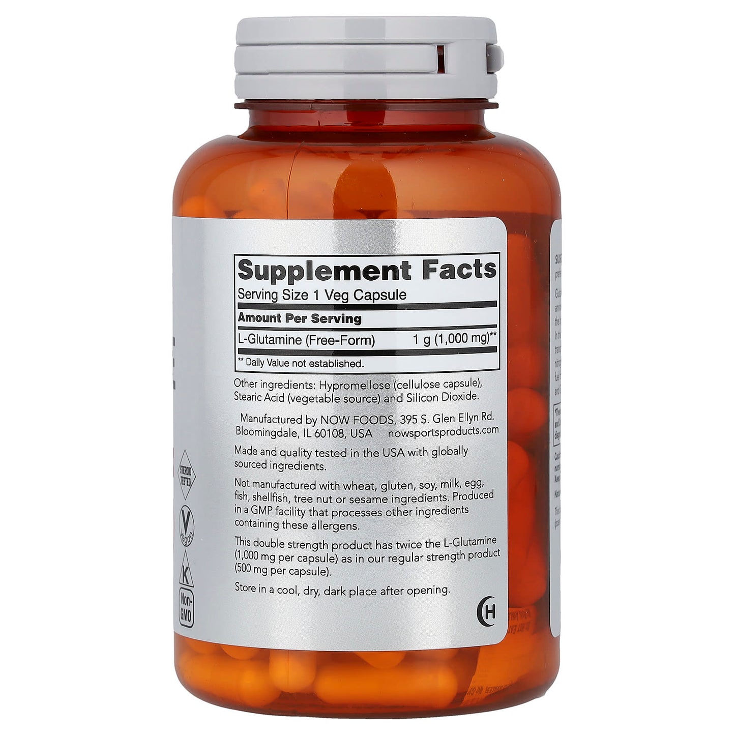 L-Glutamine, 1000mg - 240 vcaps