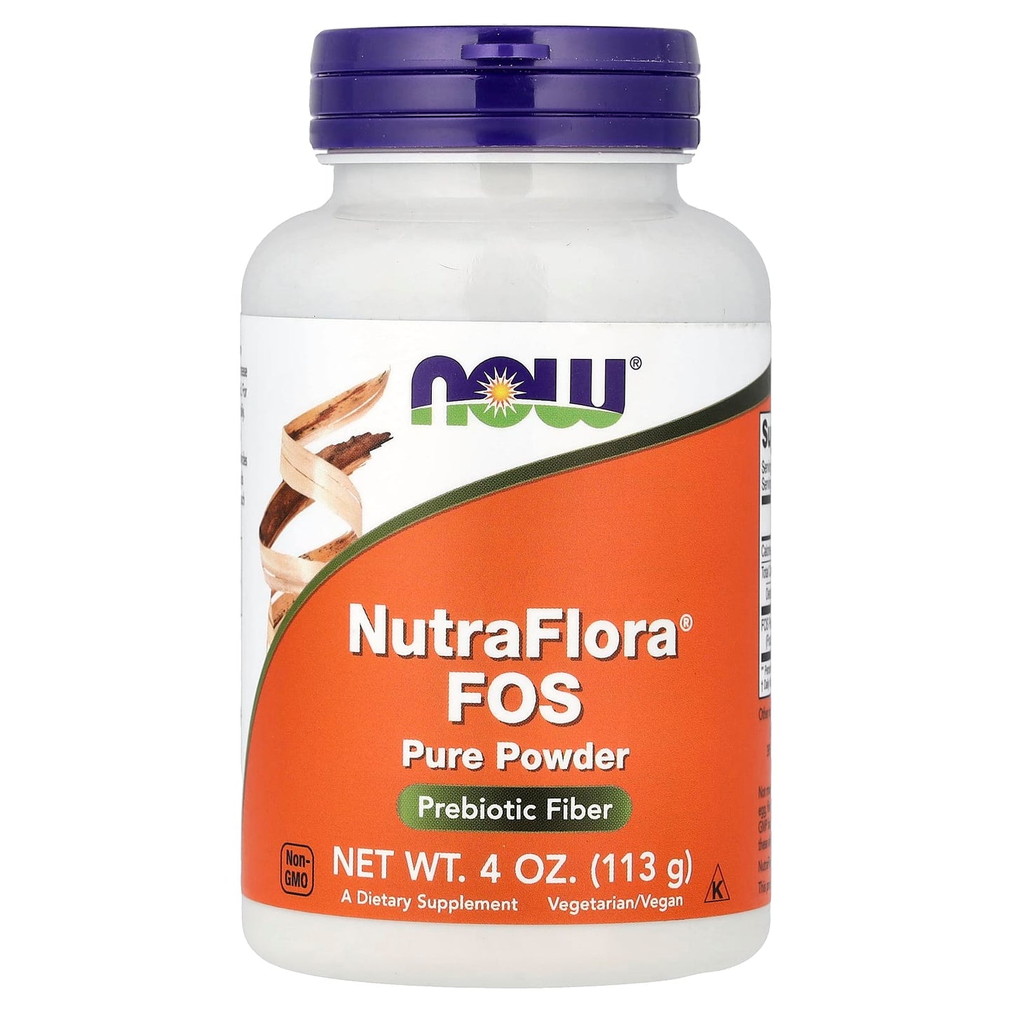 NutraFlora FOS, Pure Powder - 113g