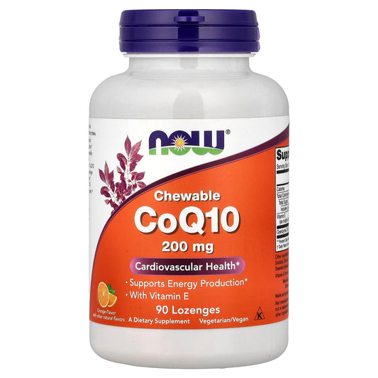CoQ10 with Lecithin & Vitamin E, 200mg (Chewable) - 90 lozenges