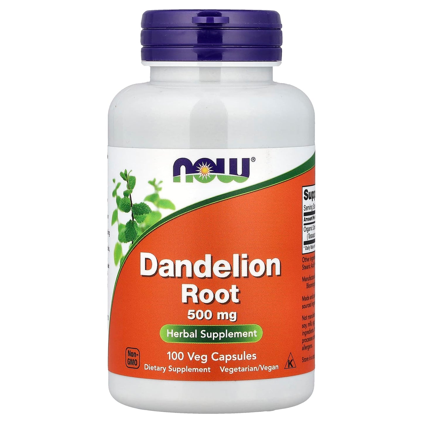Dandelion Root, 500mg - 100 vcaps