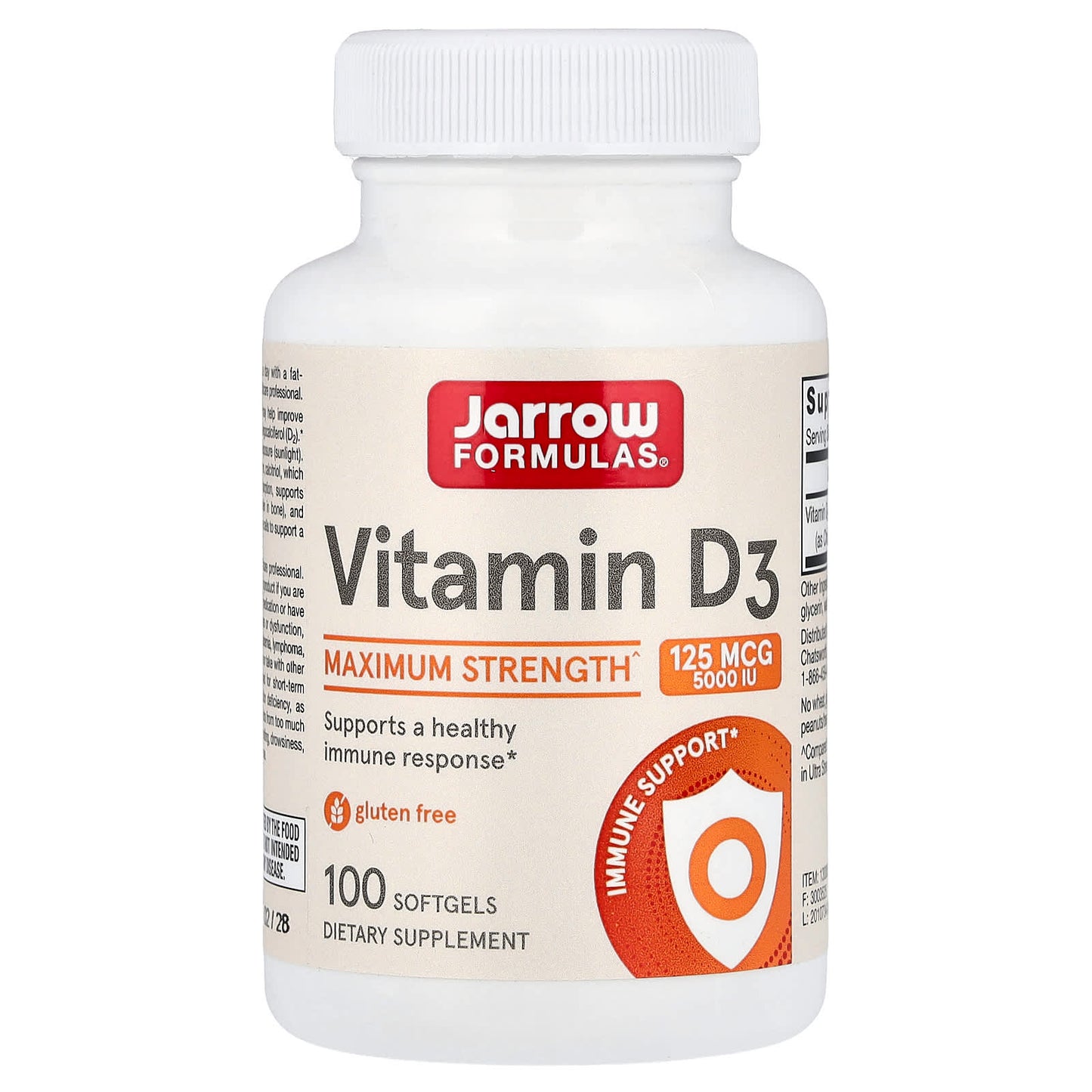 Vitamin D3, 2500 IU - 100 softgels