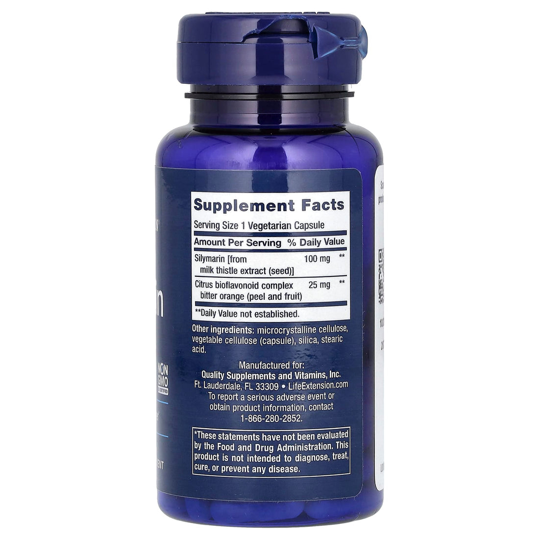 Life Extension Silymarin, 100mg - 90 vcaps - image 2