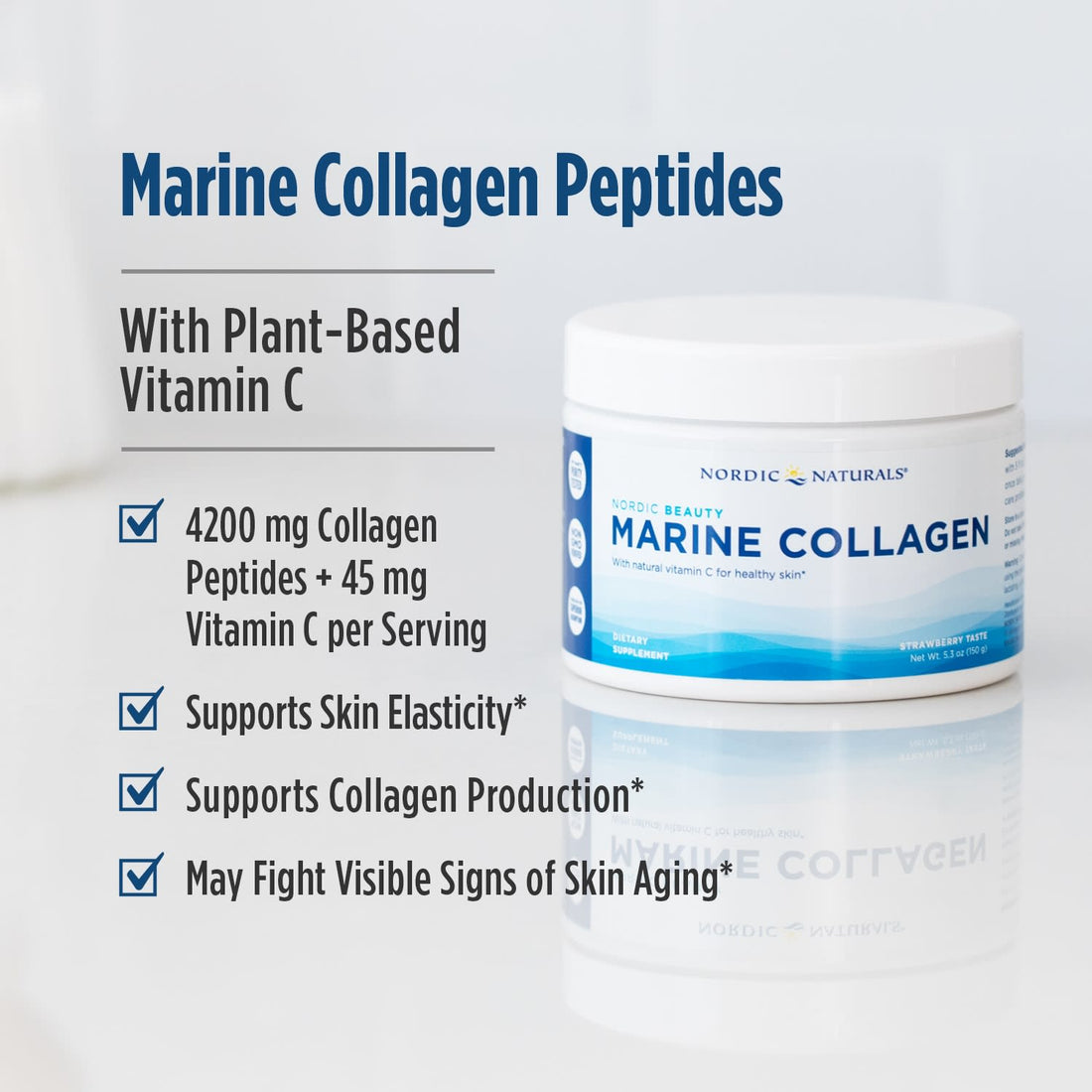 Nordic Naturals Marine Collagen, Strawberry - 150g - image 3