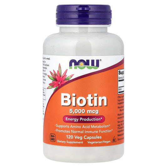 Biotin, 5000mcg - 120 vcaps