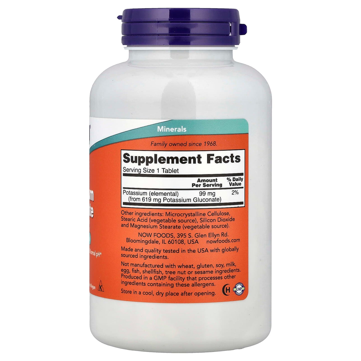 Potassium Gluconate, 99mg - 250 tablets