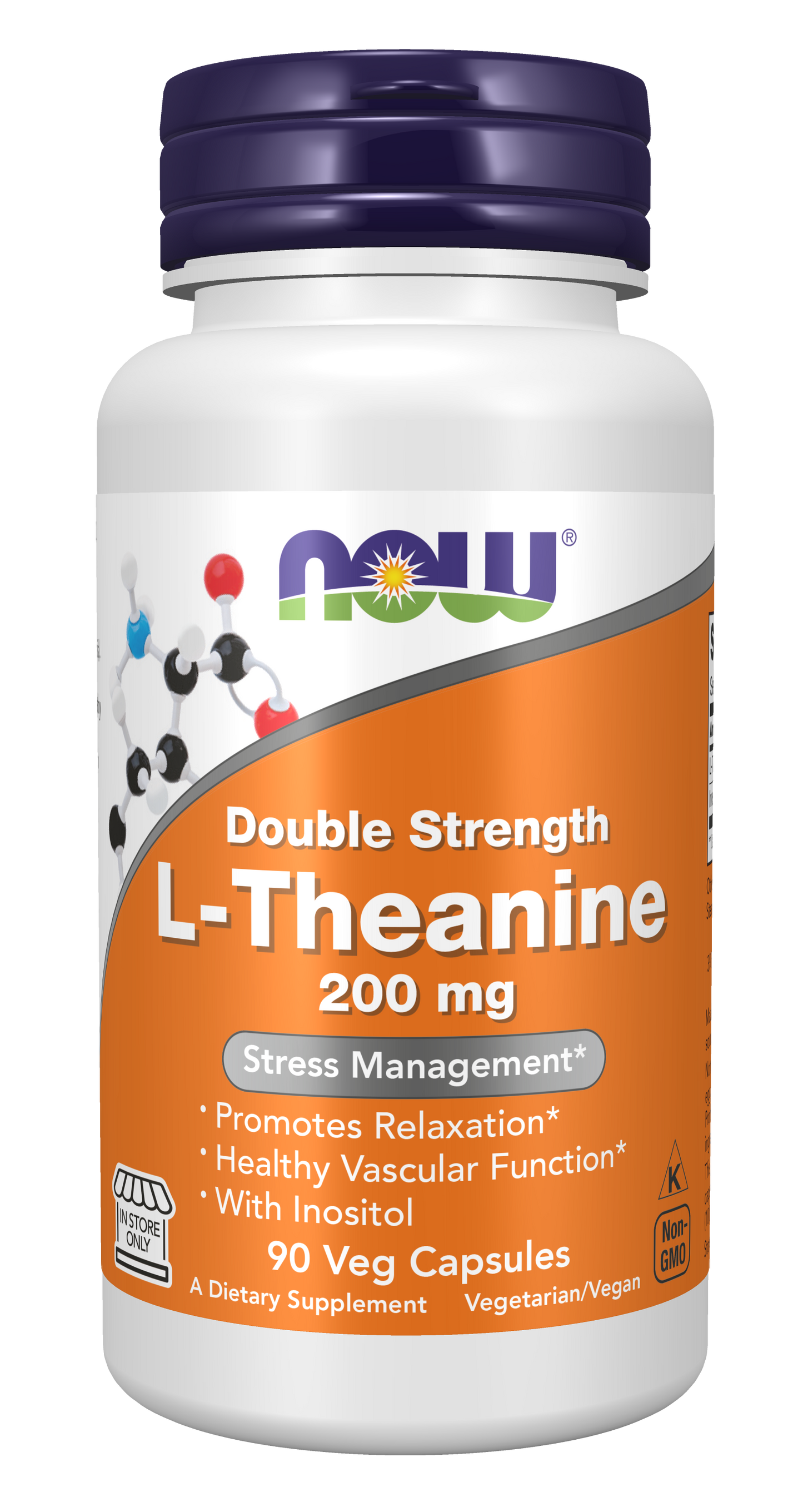 Double Strength L-Theanine, 200mg - 60 vcaps