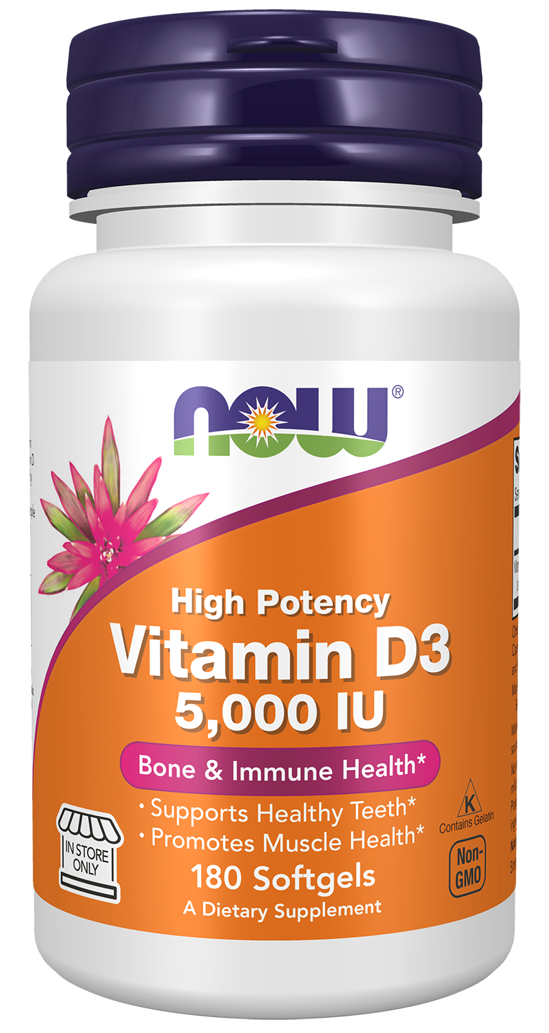 Vitamin D-3, 5000 IU - 240 softgels