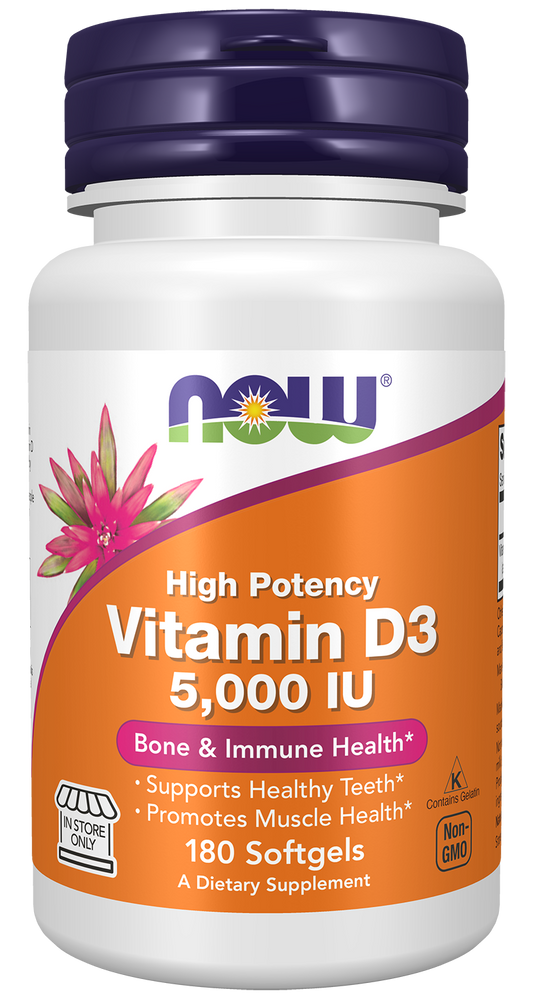 Vitamin D-3, 5000 IU - 240 softgels