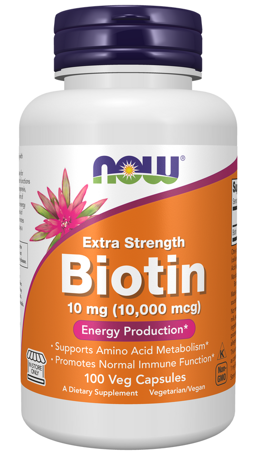 Biotin, 10mg Extra Strength - 120 vcaps