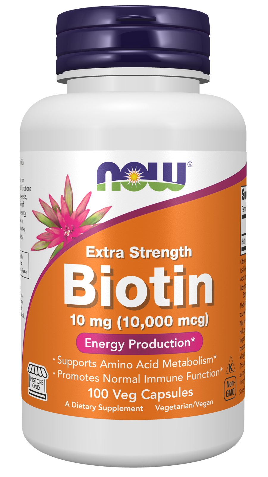 Biotin, 10mg Extra Strength - 120 vcaps