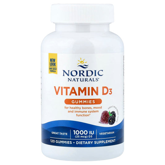 Vitamin D3 Gummies, 1000 IU Wild Berry - 120 gummies
