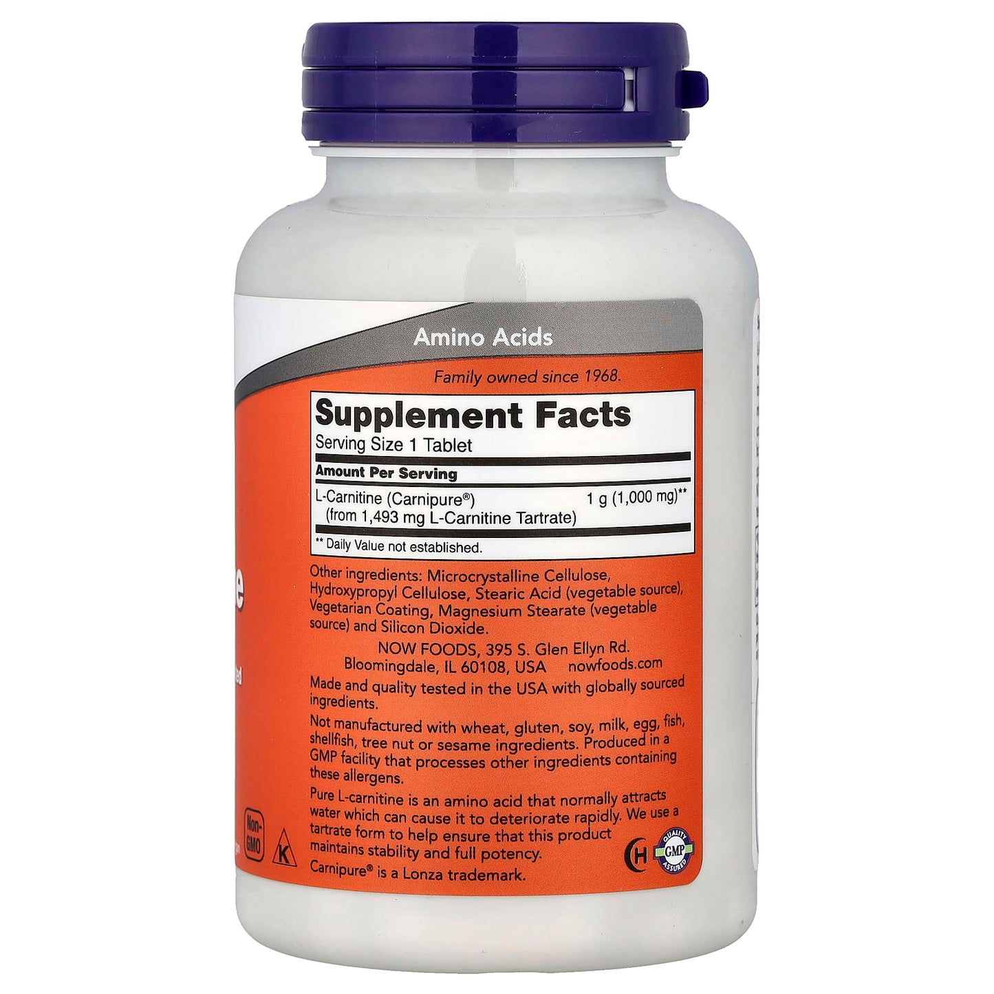 L-Carnitine, 1000mg - 50 tabs