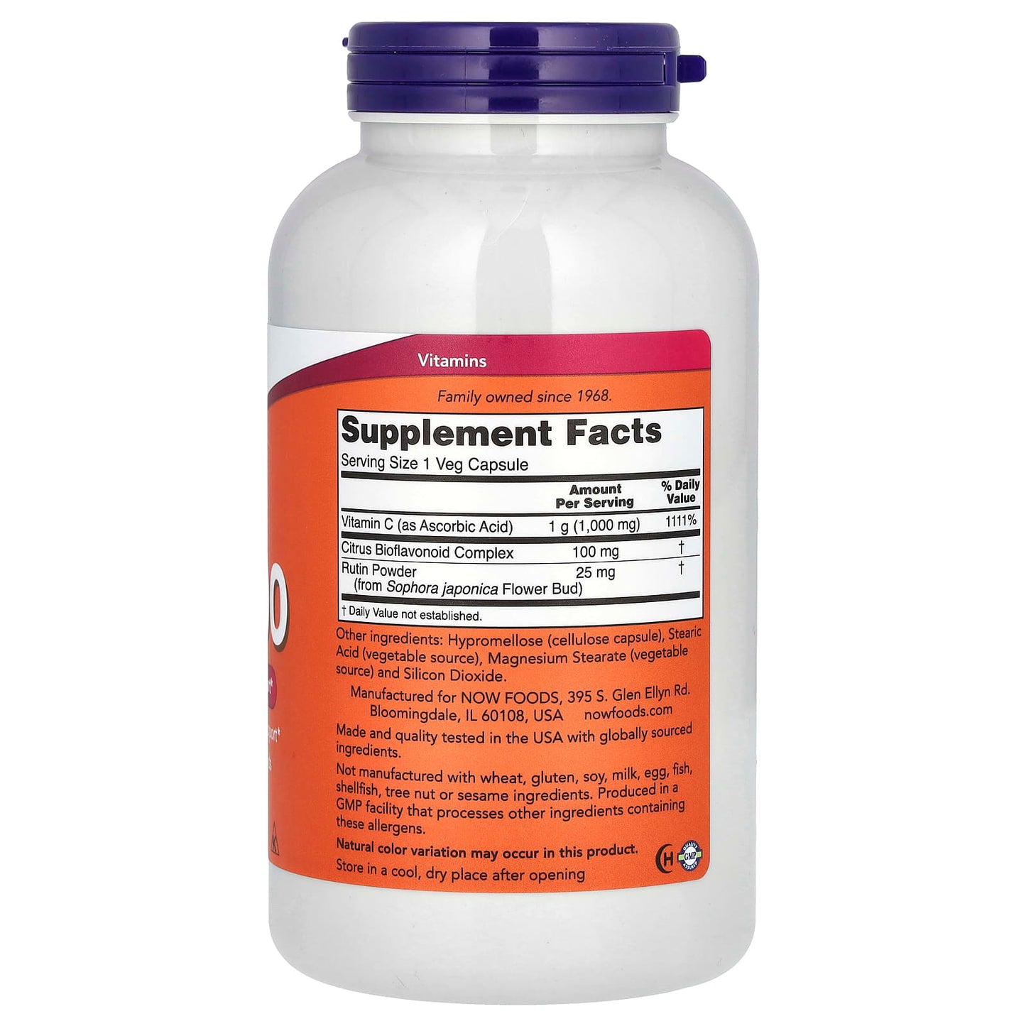 Vitamin C-1000 with 100mg Bioflavonoids - 100 vcaps