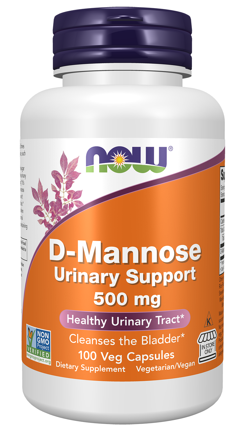 D-Mannose, 500mg - 60 vcaps