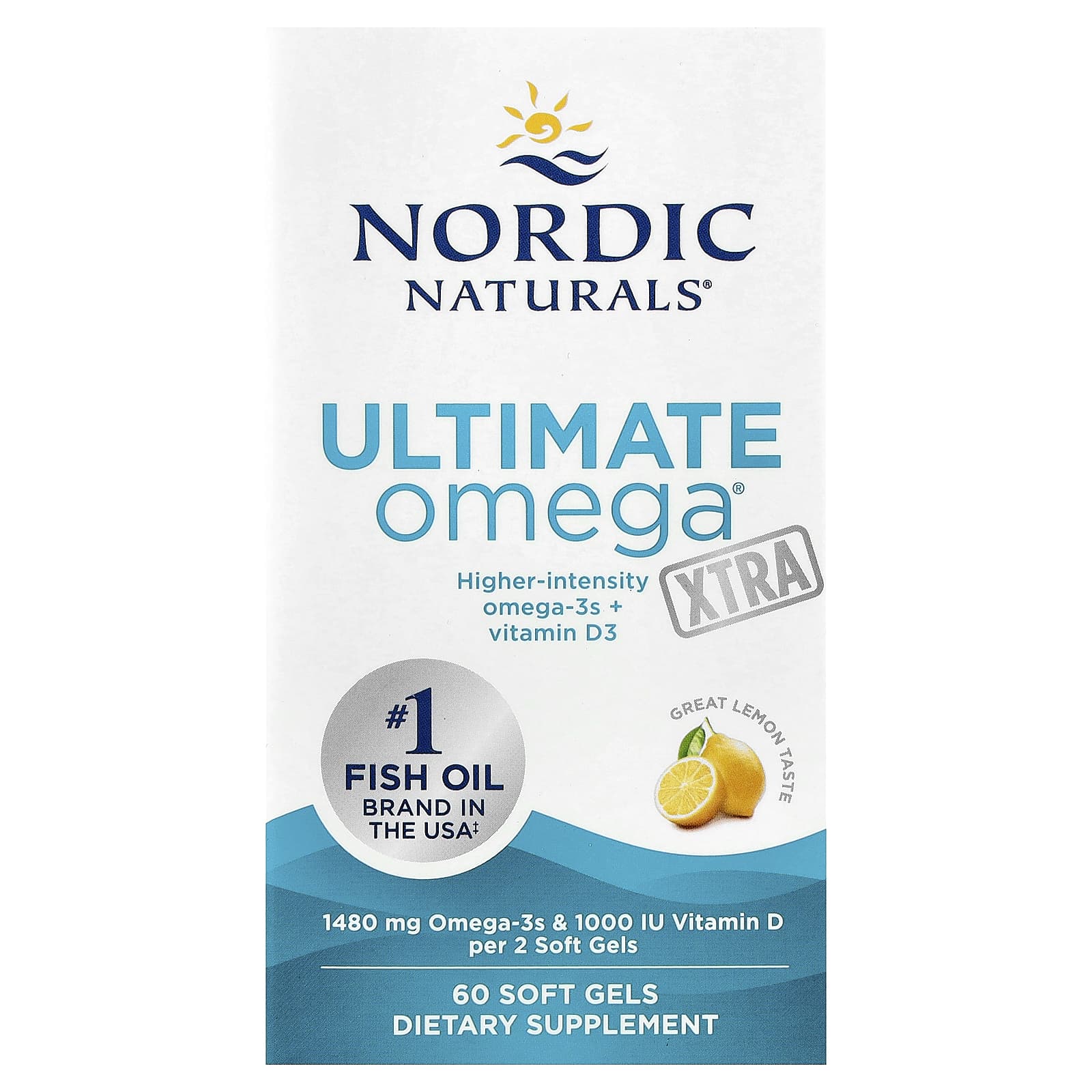 Ultimate Omega 2X with Vitamin D3, 2150mg Lemon - 60 softgels