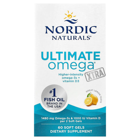 Ultimate Omega 2X with Vitamin D3, 2150mg Lemon - 60 softgels