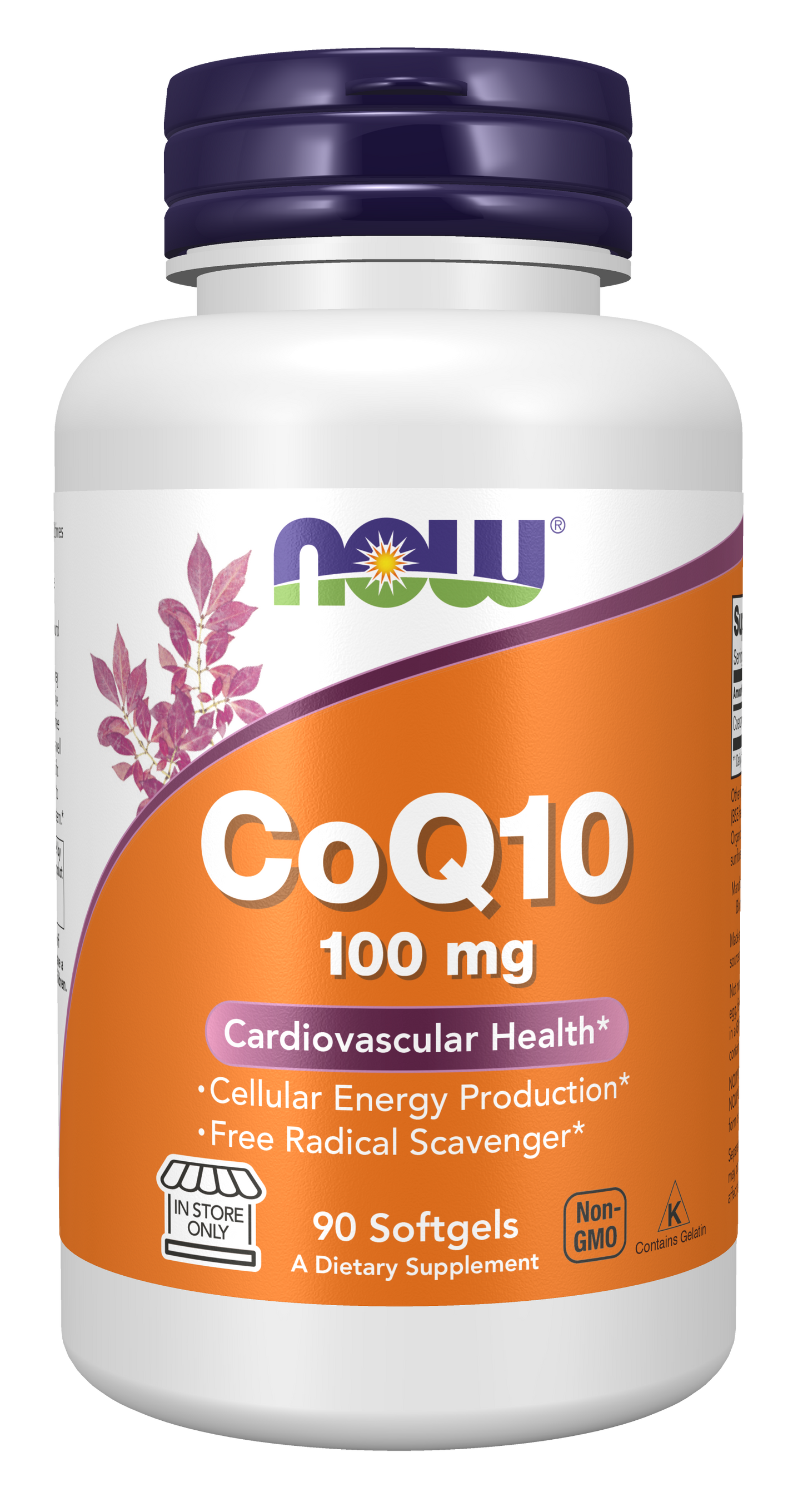 CoQ10, 100mg - 50 softgels