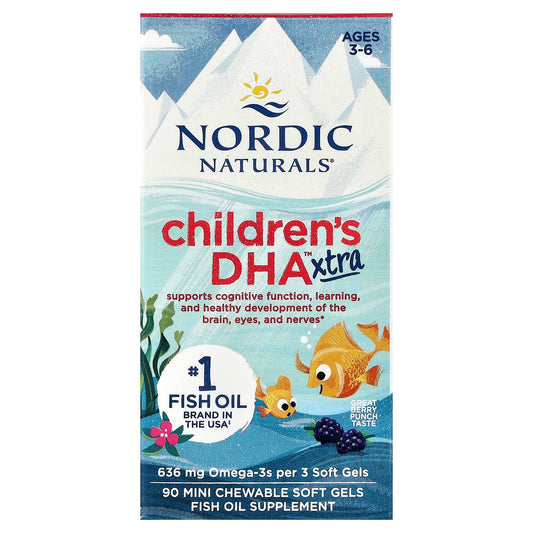 Children's DHA Xtra Fish Oil, 636mg Berry Punch - 90 mini softgels