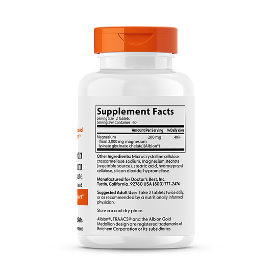 High Absorption Magnesium, 200mg - 120 tablets