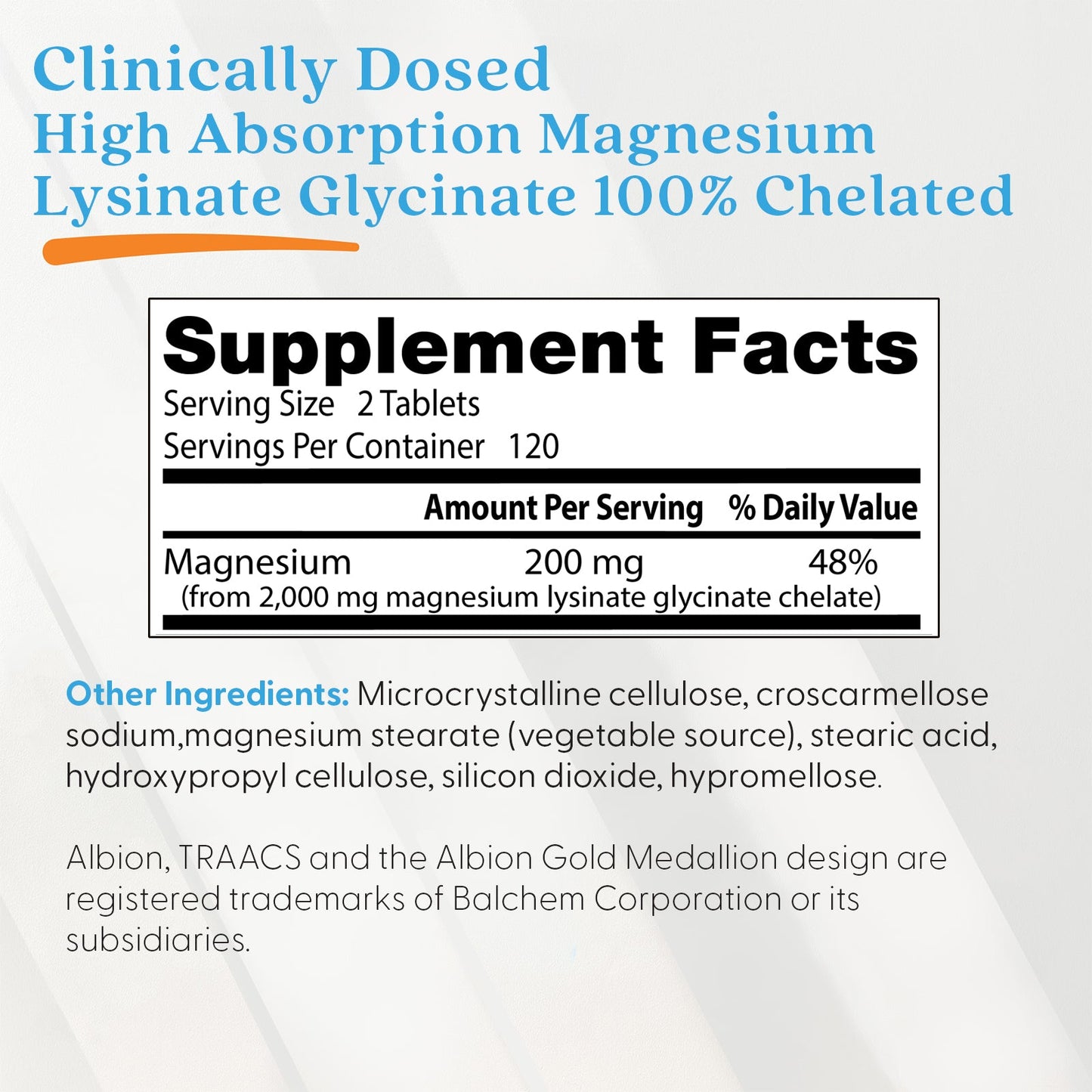 High Absorption Magnesium, 200mg - 240 tablets