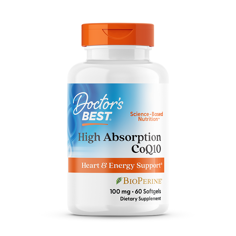 High Absorption CoQ10 with BioPerine, 100mg - 60 softgels