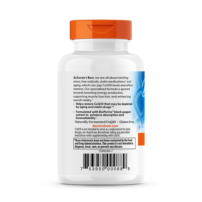 High Absorption CoQ10 with BioPerine, 100mg - 60 softgels