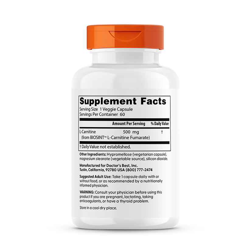 L-Carnitine Fumarate - 180 vcaps
