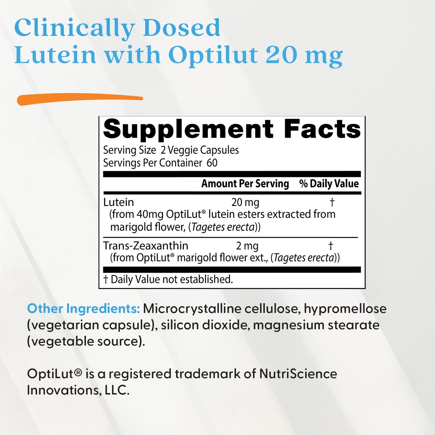Lutein from OptiLut, 20mg - 120 vcaps