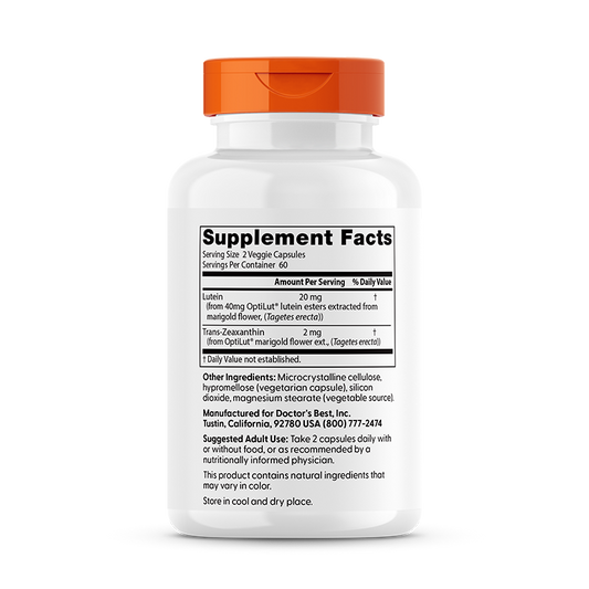 Lutein from OptiLut, 20mg - 120 vcaps